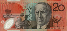 Australia 20 Dollar, back
