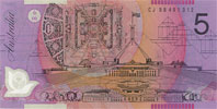 Australia 5 Dollar, back