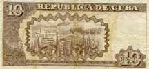 Cuba 10 Peso, back
