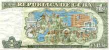 Cuba 1 Peso, back