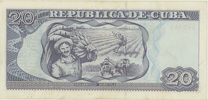 Cuba 20 Peso, back