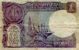 India 1 Rupee, back