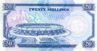 Kenya 20 Shilling, back