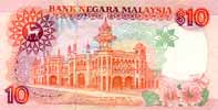 Malaysia 10 Ringgit, back