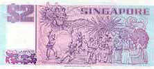 Singapore 2 Dollar, back