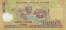 Vietnam 10000 Dong, back