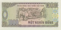 Vietnam 1000 Dong, back
