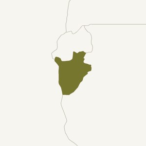 Map locating Burundi