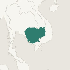 Map locating Cambodia