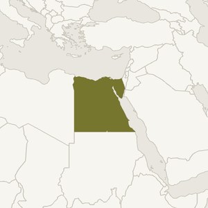 Map locating Egypt