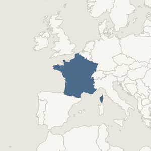 Map locating France