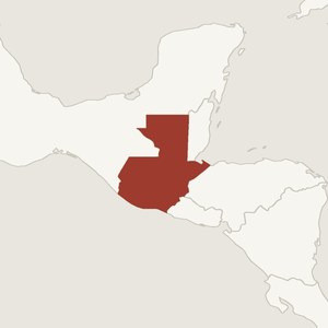 Map locating Guatemala