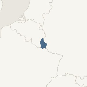 Map locating Luxembourg