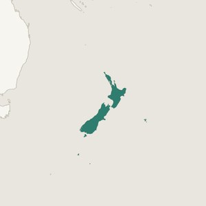 Map locating New Zealand