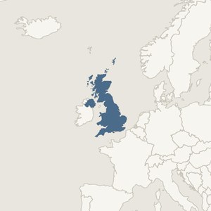 Map locating United Kingdom